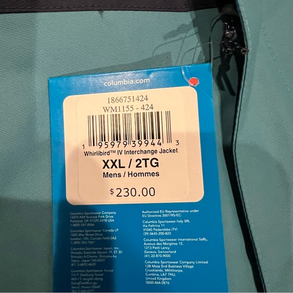 Columbia Whirlibird IV Interchange Jacket Size 2XL - Picture 4 of 4